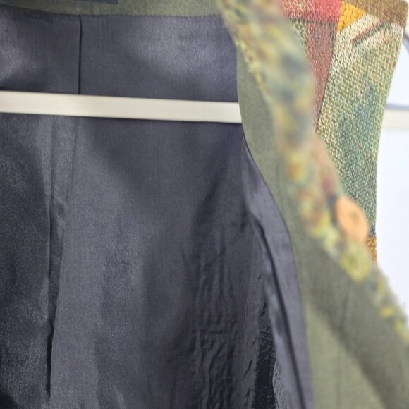 BETS by Canvasbacks Lined Patchwork Design Vest Size XL Wood Buttons USA (MM-3) - Picture 8 of 14